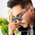 Schrägacetat polarisierte Farbtöne Sonnenbrille für Männer